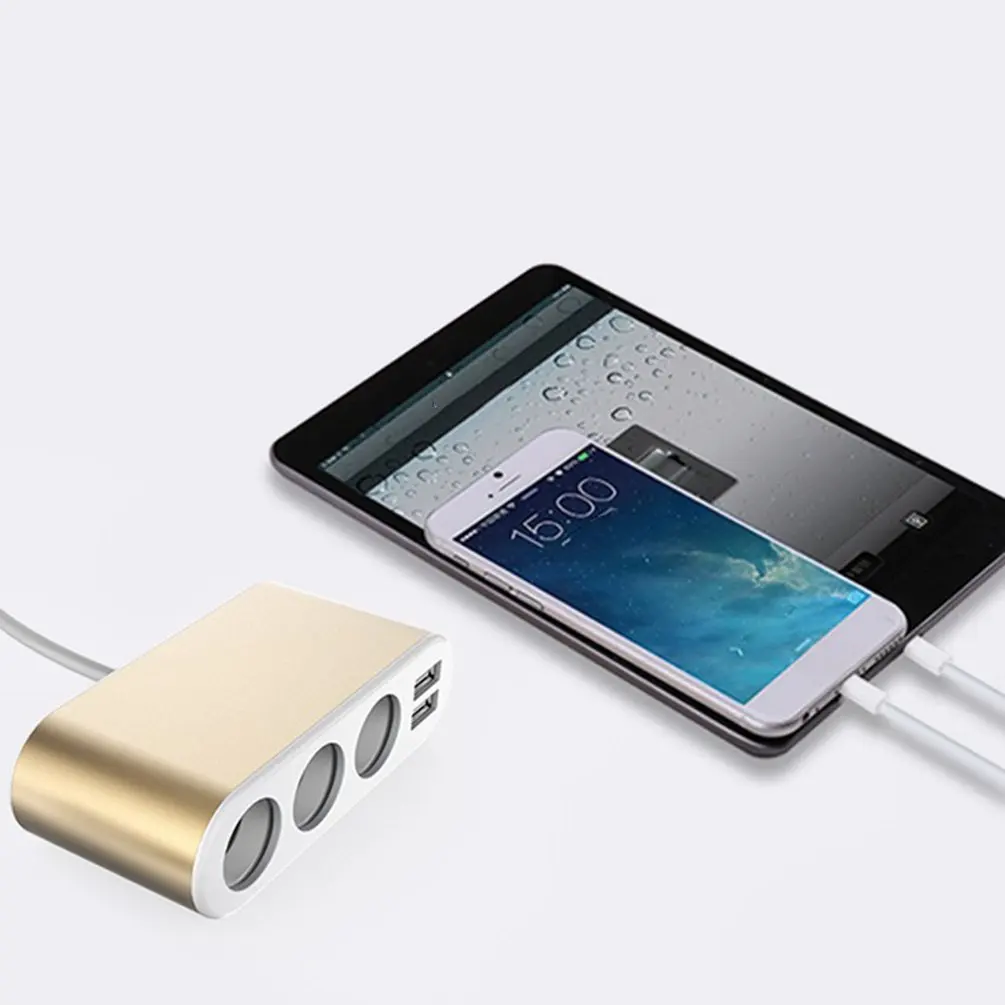 Автомобильное зарядное устройство для прикуривателя с двумя usb-портами, многофункциональное автомобильное зарядное устройство для мобильного телефона