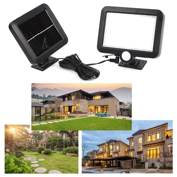 

56 LED Pathway Solar Power Light PIR Motion Sensor Outdoor Wall Lamp Waterproof Energy Saving Outdoor IP65 Solar Security Lights