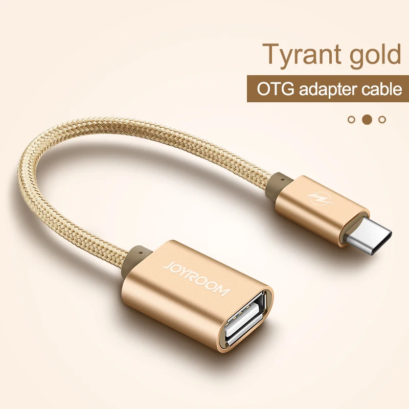 Type-C OTG Кабель-адаптер USB C к USB адаптеру 0,15 м кабель USB C штекер к USB 2,0 Женский Кабель-адаптер для Xiaomi samsung huawei - Цвет: Gold