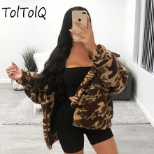 Женское пальто на молнии, осенне-зимнее пальто с широким отворотом, свободная теплая верхняя одежда, Женский Повседневный джемпер, женский свободный свитер из искусственного меха, пальто