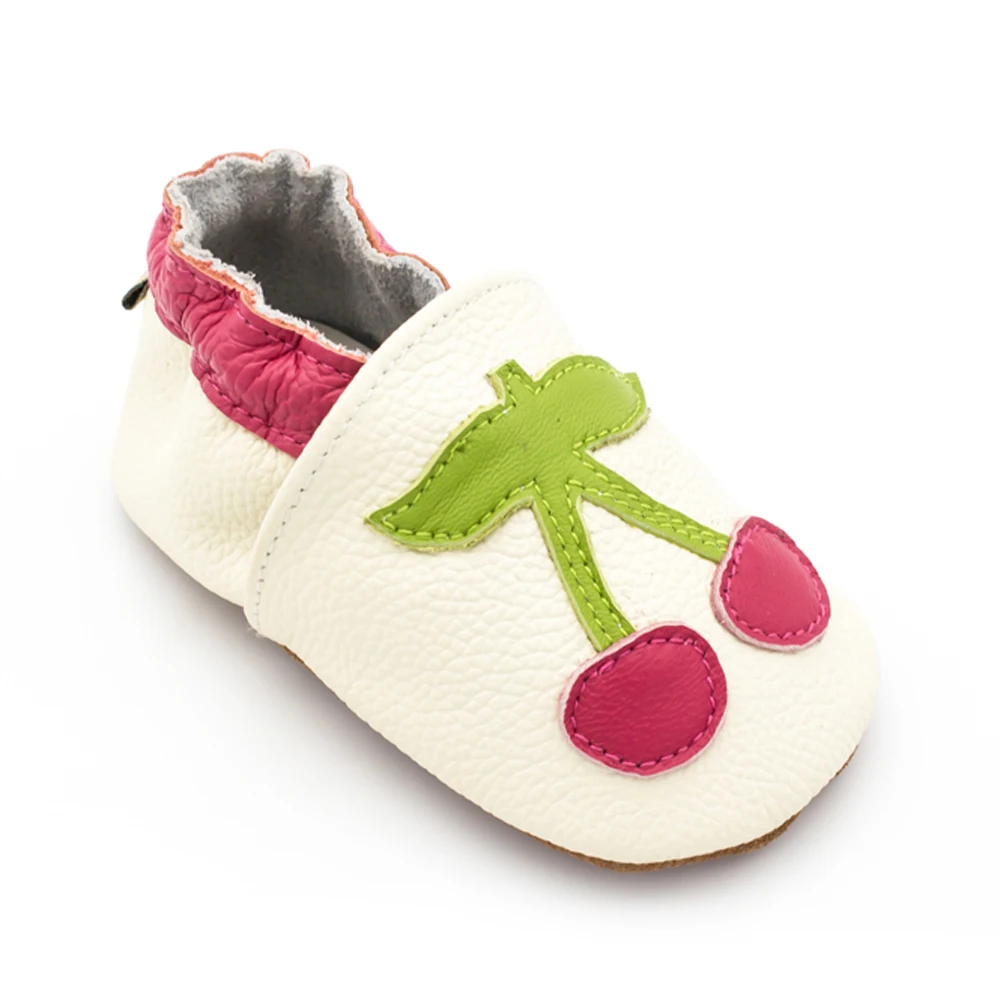 Sapatos de Bebê Couro de Vaca do Bebê Infantil da Criança Macio Genuíno Meninos Meninas Mocassins Sapatos Chinelos Primeiros Caminhantes Antiderrapante Cereja 114 8 High Quality Mamãe e Bebê