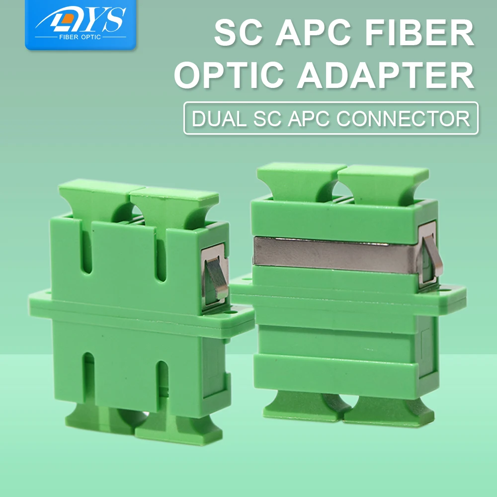

50pcs Single Mode Duplex Fiber Optic Adapter SM Duplex Fiber Coupler Flange Joint Fiber Optic Adapter Connector