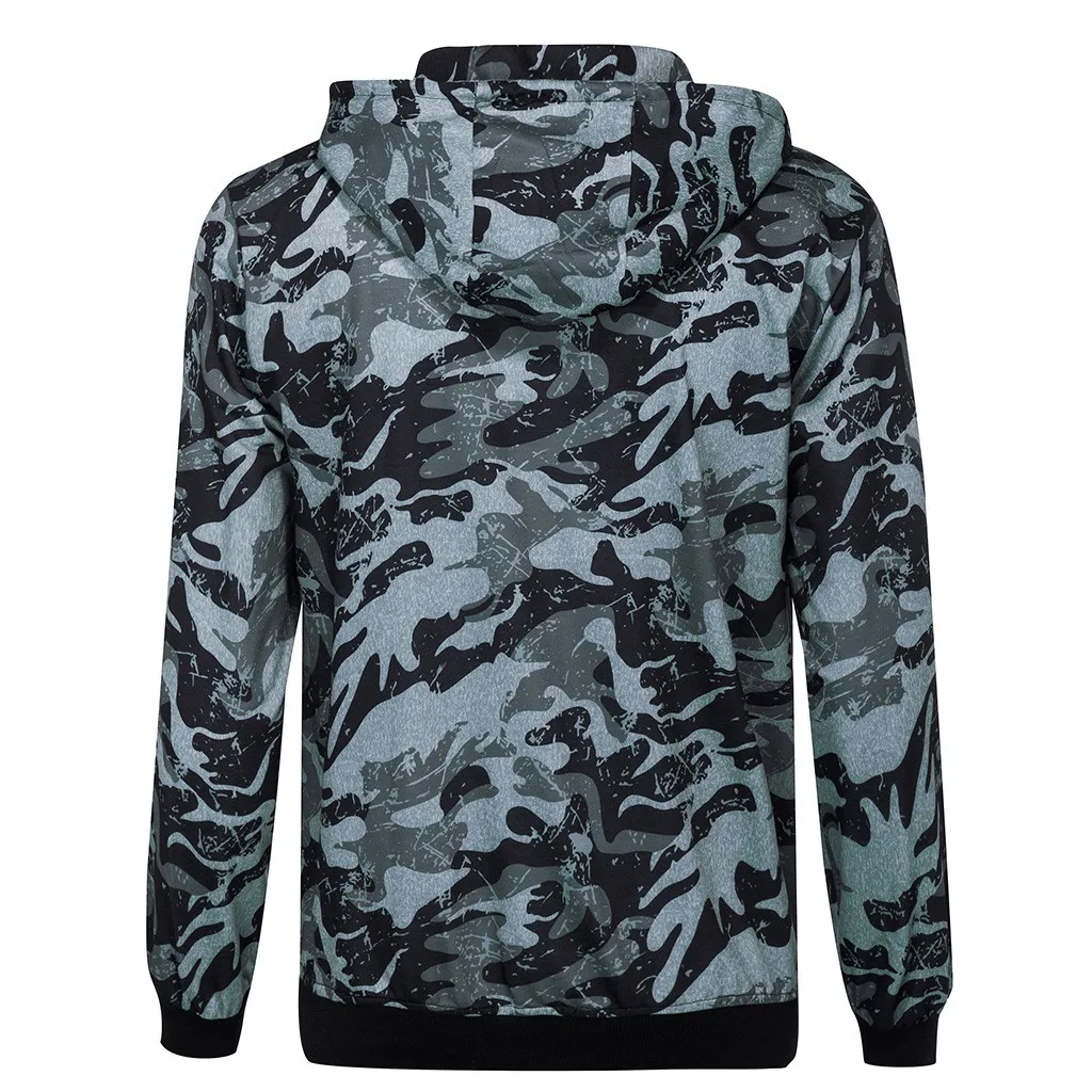 Мужская модная толстовка с капюшоном, camoflage, цветной пуловер с буквенным принтом и длинным рукавом, мужская спортивная толстовка на молнии с карманом, L5010919