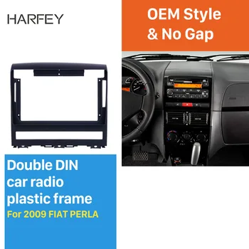 

Harfey Car Double Din 9" Stereo Frame Dash CD Trim Cover Install Mount for FIAT PERLA 2009 Fascia Dash Mount Kit Panel OEM Style
