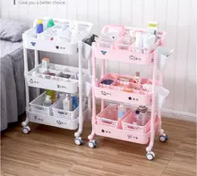 

Beauty salon trolley beauty salon special nail embroidery cupping care three layer mobile tool shelf