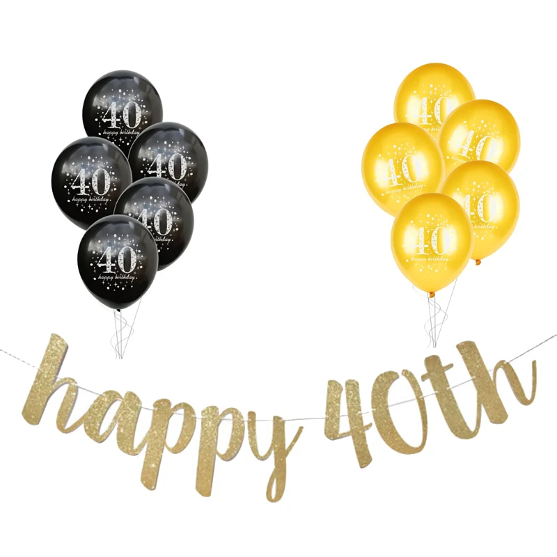 happy 40 Вечерние шляпы с короной для празднования дня рождения, 30, 40, 50 лет, вечерние подарки - Цвет: happy 40
