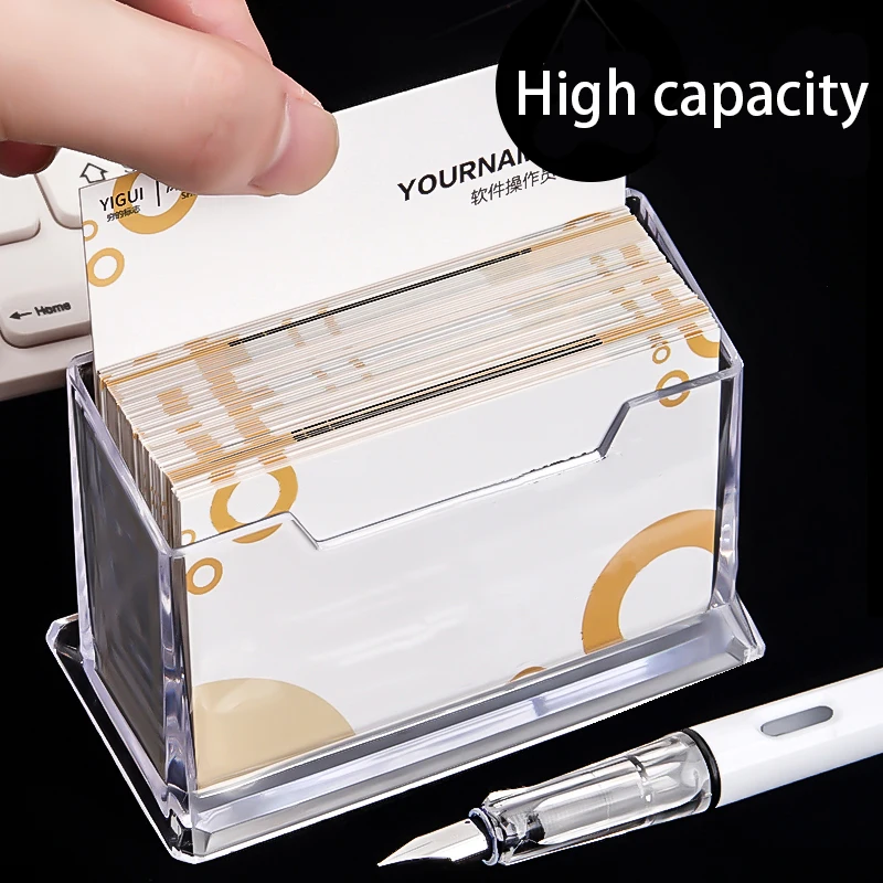 1 Pcs Clear Desk Shelf Box Storage Display Stand Acrylic Plastic