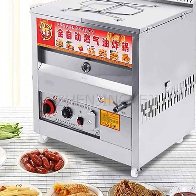 

Commercial Fryer Temperature Control Gas Fried Chicken Chop Machine Oil Fryer Restaurant Beverage Shop Food Processing Equipment