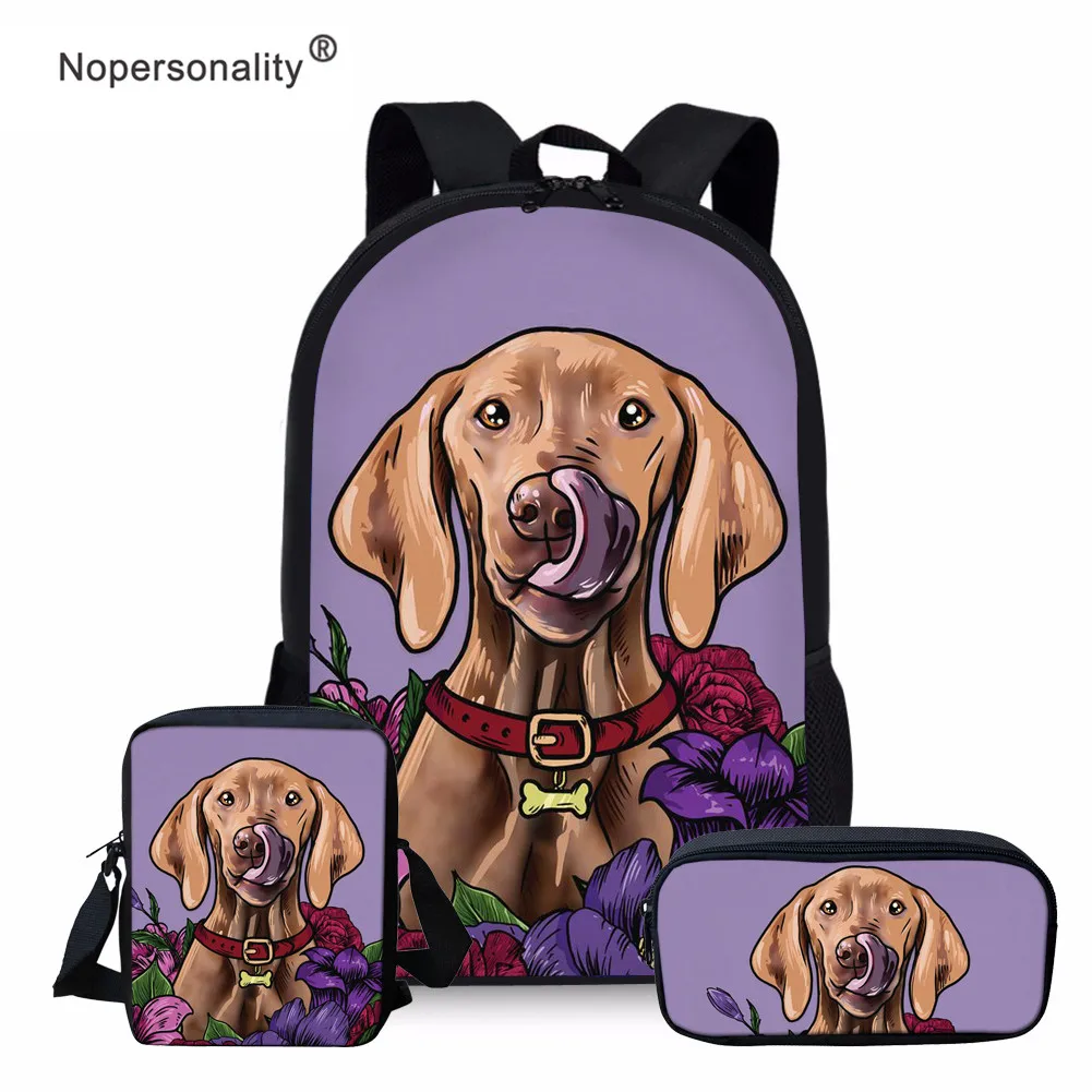 Nopersonality собака vizsla принт школьные ранцы для мальчиков; обувь для девочек; обувь для студентов; школьный рюкзак для мальчиков портфель сумка Mochila Escolar - Цвет: Z2645CEK