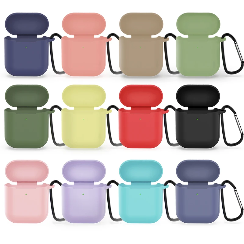 

Wireless Headphone Silicone softTPU Earphone Cases for Airpods 2 colorful Skin Sleeve Pouch Box Protector Protective Cover Coque