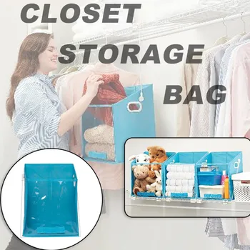 

Wardrobe storage bag Closet Wardrobe Box Detachable Folding Storage Basket Stack Storage Box save space keep worms away from