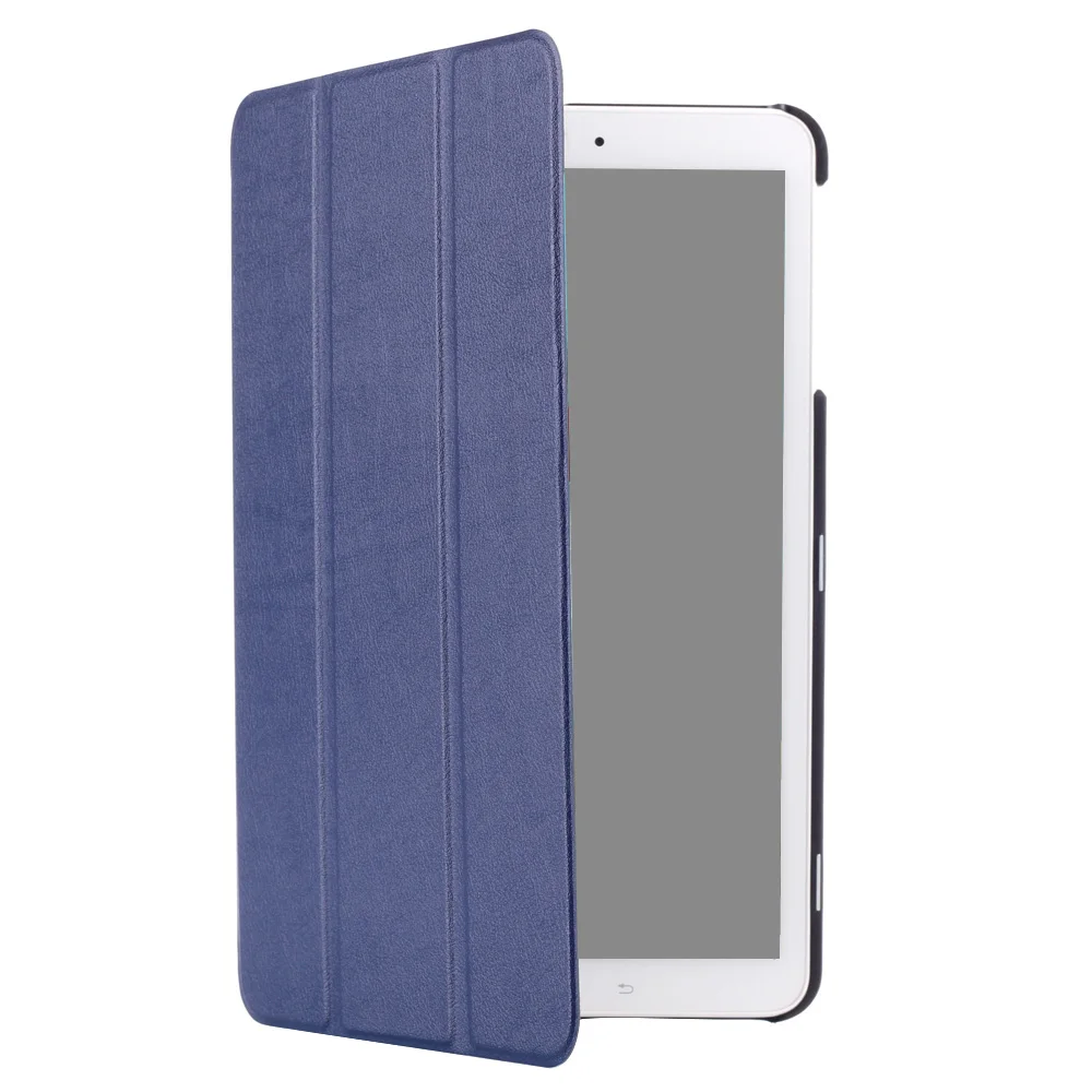 Besegad ультратонкий складной защитный чехол кожаный чехол подставка для Samsung Galaxy планшет Tab E T560 T 560 9,6 дюймов - Цвет: Dark blue