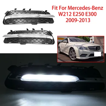 

beler 2pcs Car Front Bumper Daytime Running Light DRL Fog Lamp Fit For Benz W212 E-Class E250 E300 E350 2009 2010 2011 2012 2013