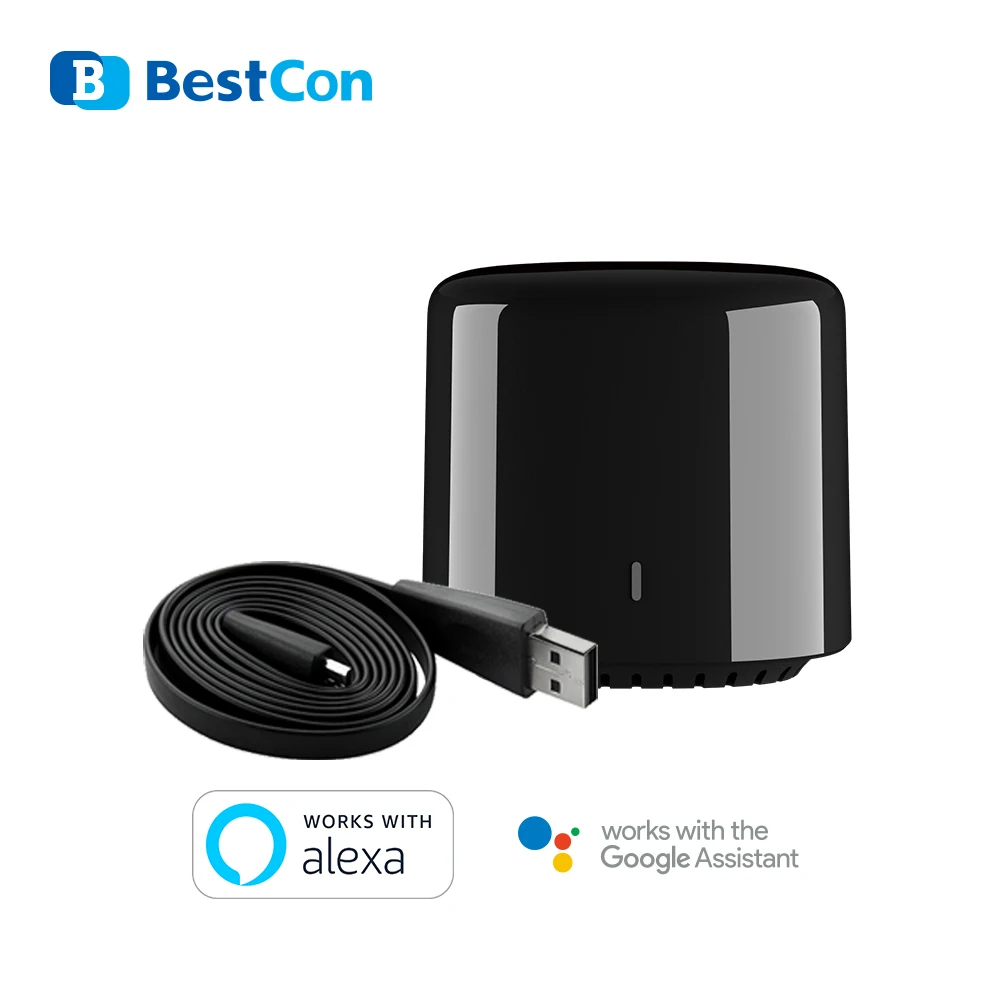 

New FASTCON Broadlink RM4C mini BestCon brand RM4 Universal Remote for Smart Home Automation works with Alexa and Google Home