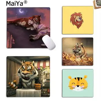 

MaiYaCa In Stocked Lovely Tiger Cat small Mouse pad PC Computer mat Smooth Writing Pad Desktops Mate gaming mouse pad