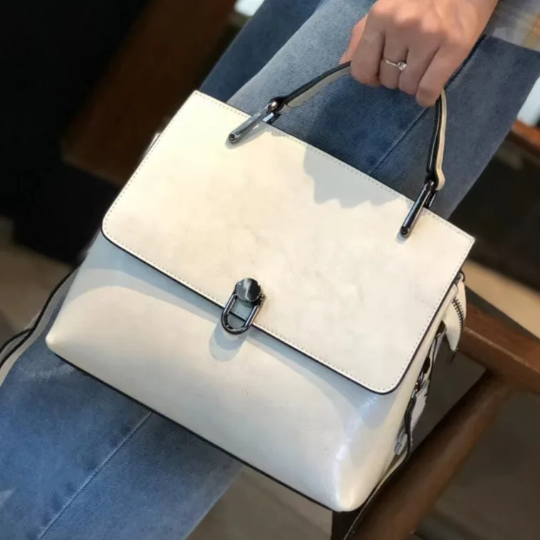 

Baotou Новая европейская Стильная вместительная Брендовая женская сумка из воловьей кожи, летние новые высококачественные сумки через плечо