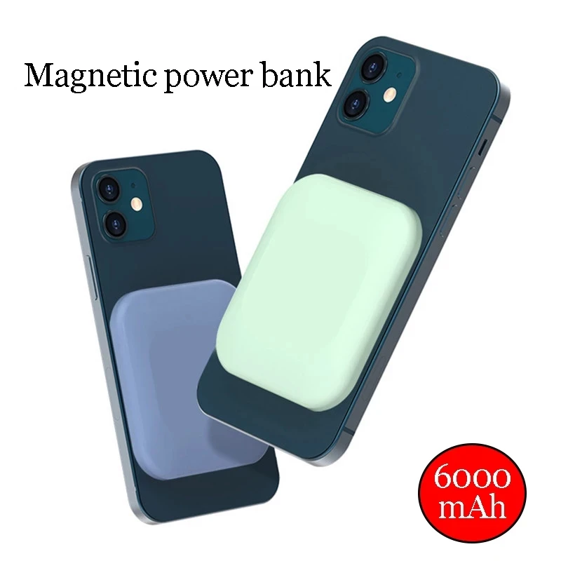 fast charging power bank 2022 NEW 6000mAh Portable Magnetic Power Bank 15W Fast Charger For iPhone 13 12 13Pro 12Pro Max Mobile Phone External Battery power bank 10000mah Power Bank