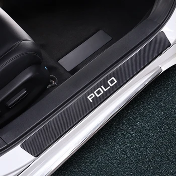 

4Pcs Carbon Fiber Waterproof Car threshold Stickers For Volkswagen GTD CC GOLF 7 Golf 6 MK6 Polo Passat Tiguan Scirocco Jetta