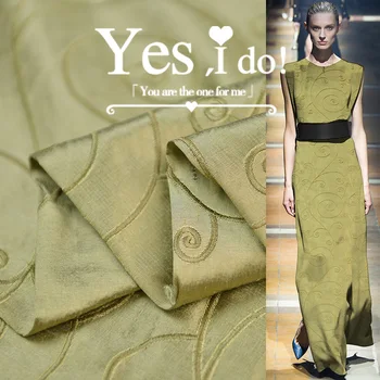 

19 Autumn New 135cm Wide 100% Silk Fabric for Women Dress Embroedered Dupion Fabric for Diy Sewing Free Shipping Fashion Cloth