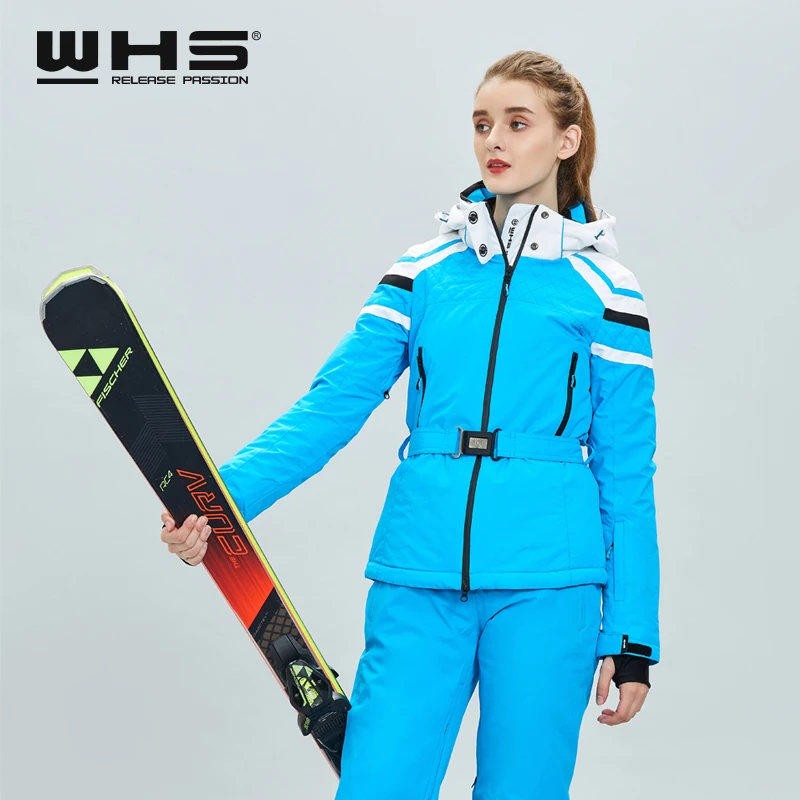 WHS новые женские уличные лыжные куртки ветрозащитные женские теплые пальто женская зимняя куртка Горячая Распродажа Лыжная куртка одежда женская теплая куртка
