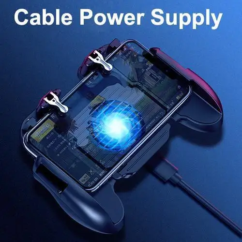 Cable power supply PUBG контроллер для iphone тепловыделение H5 Вентилятор охлаждения PUBG мобильный Android игровой коврик для телефона l1r1 игровой триггер джойстик - Цвет: Cable power supply