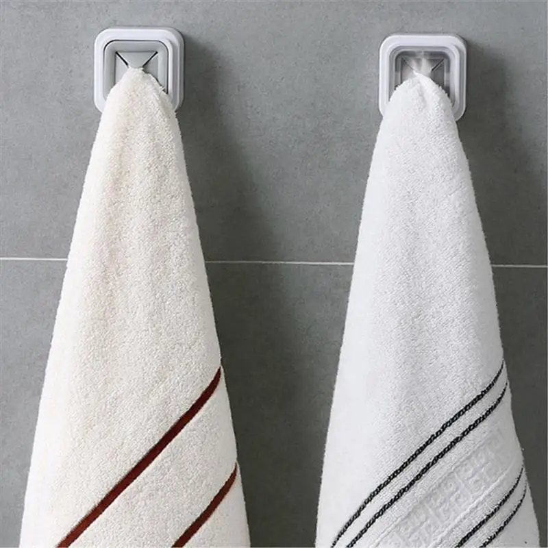 Towel Plug Holder Punch Free SelfAdhesive Wall Mount Organizer