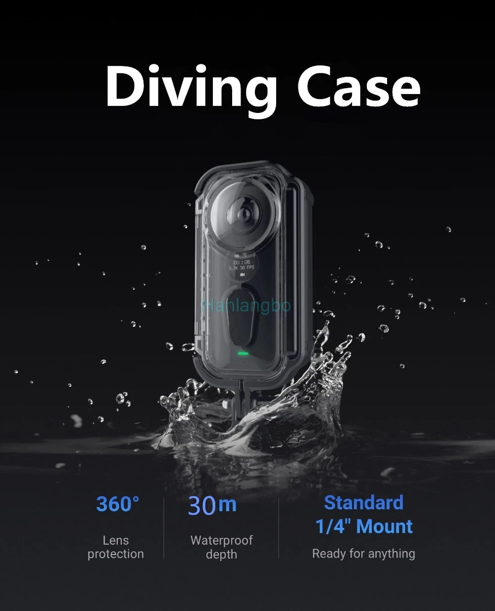 Водонепроницаемый корпус коробка для Insta360 One X Case водонепроницаемый футляр для дайвинга для Insta 360 One X Venture Case Аксессуары для камеры