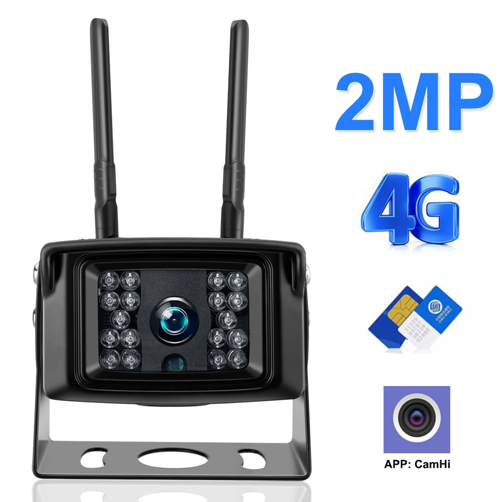 Камера видеонаблюдения 3G 4G SIM карта 1080P HD|Камеры видеонаблюдения| |
