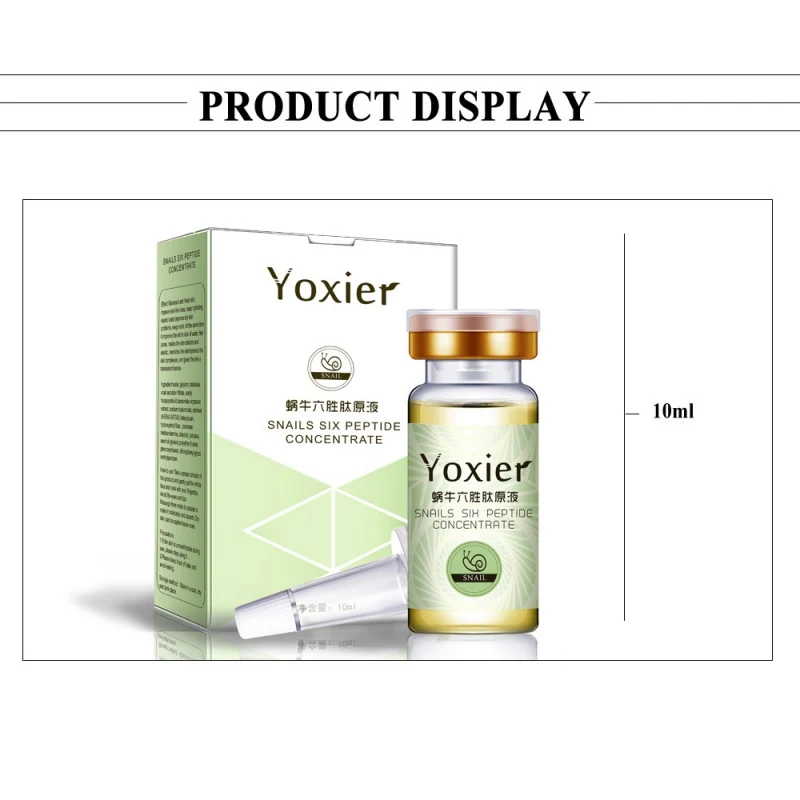 

Acid Moisturizing Oil-control Serum Snail Pure Extract Natural Anti-Aging Snails Six Peptide Face Care Hyaluronic
