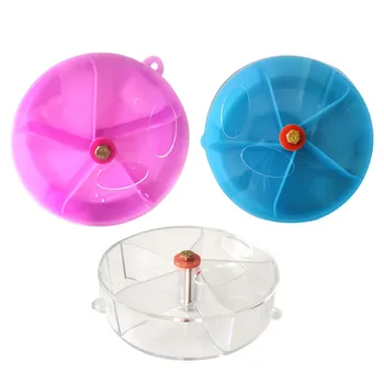 

Bird Parrot Feeding Box Reasonable Storage Convenient Access Wheel Type Bird Foraging Case Funny Pet Chew Biting Toy