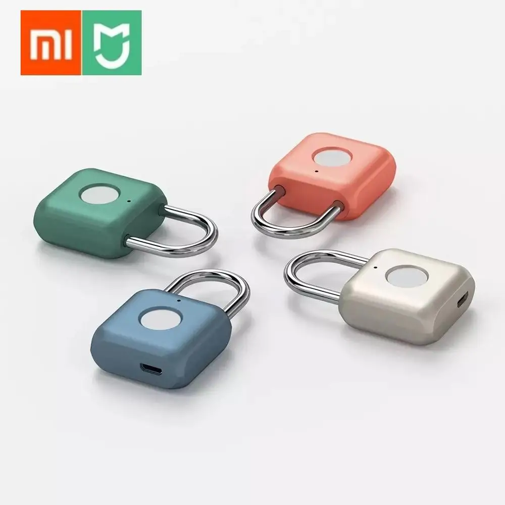 Xiaomi USB Перезаряжаемый умный Keyless электронный замок с отпечатком пальца домашняя Противоугонная защита замок двери багажный замок для чемодана