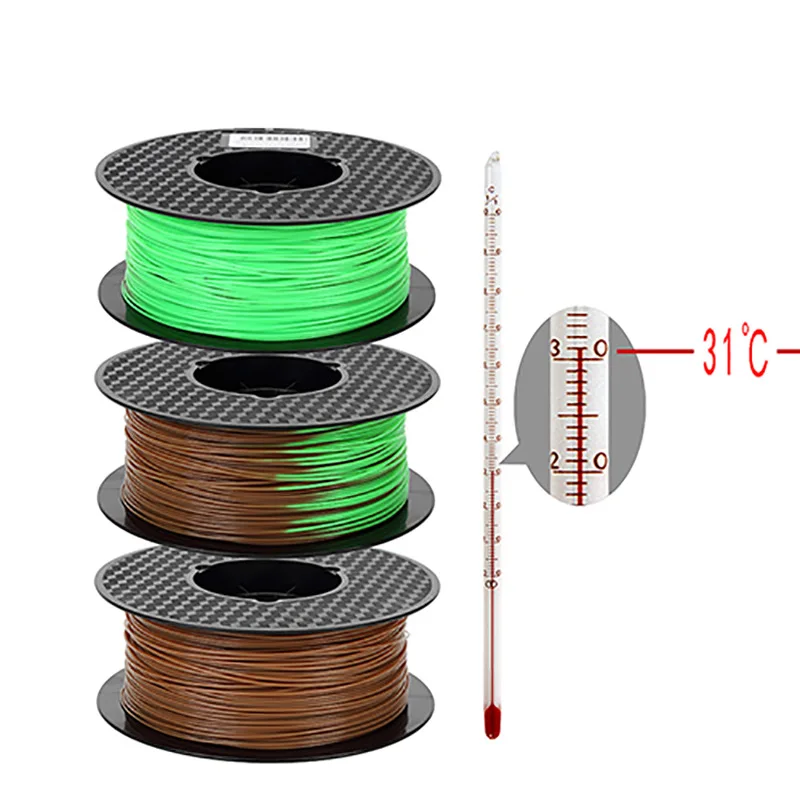 Color Changing with Temperature PLA 3D Printer Filament 1.75mm 500g/250g Gradient Thermochromic Sublimation Printing Material rainbow petg