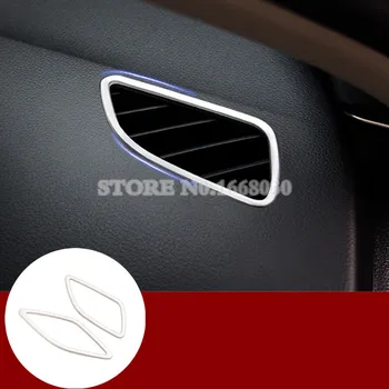 

Interior Dashboard Air Vent Outlet Trim Cover 2pcs For Audi A6 S6 2012-2018