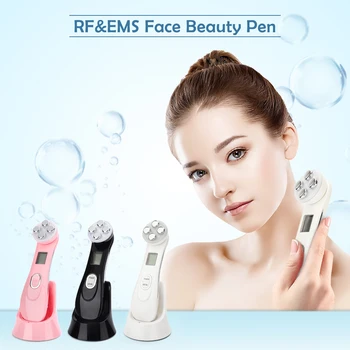 

RF&EMS Radio Mesotherapy Electroporation Face Lifting Pen Radio Frequency LED Photon Face Skin Wrinkle Removal Beauty Machine