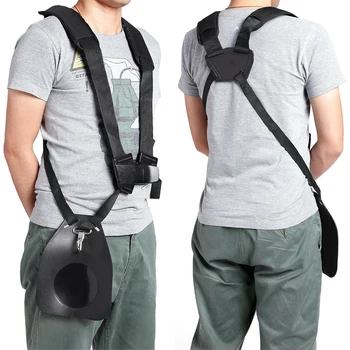 

Ergonomic Convenient Pruner Strimmer Double Breasted Universal Harness Shoulder Strap With Hook Carry For Brush Cutter Trimmer
