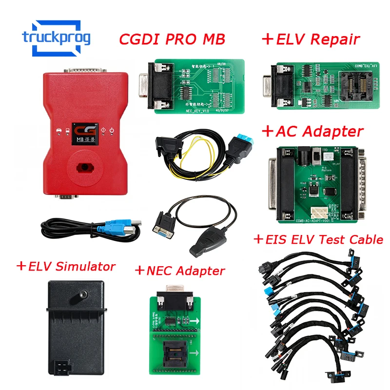 CGDI Prog MB Поддержка всех ключей Lost Key программист ELV симулятор ремонт адаптер OBD2 кабель CGDI для Benz ключи Программирование инструмент