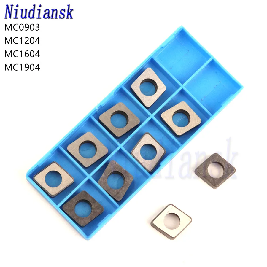 

10pcs MC0903 MC1204 MC1604 MC1904 Carbide Inserts Knife Pad For Turning Tool Holder CNC Metal Lathe Tool Accessories C-type Shim