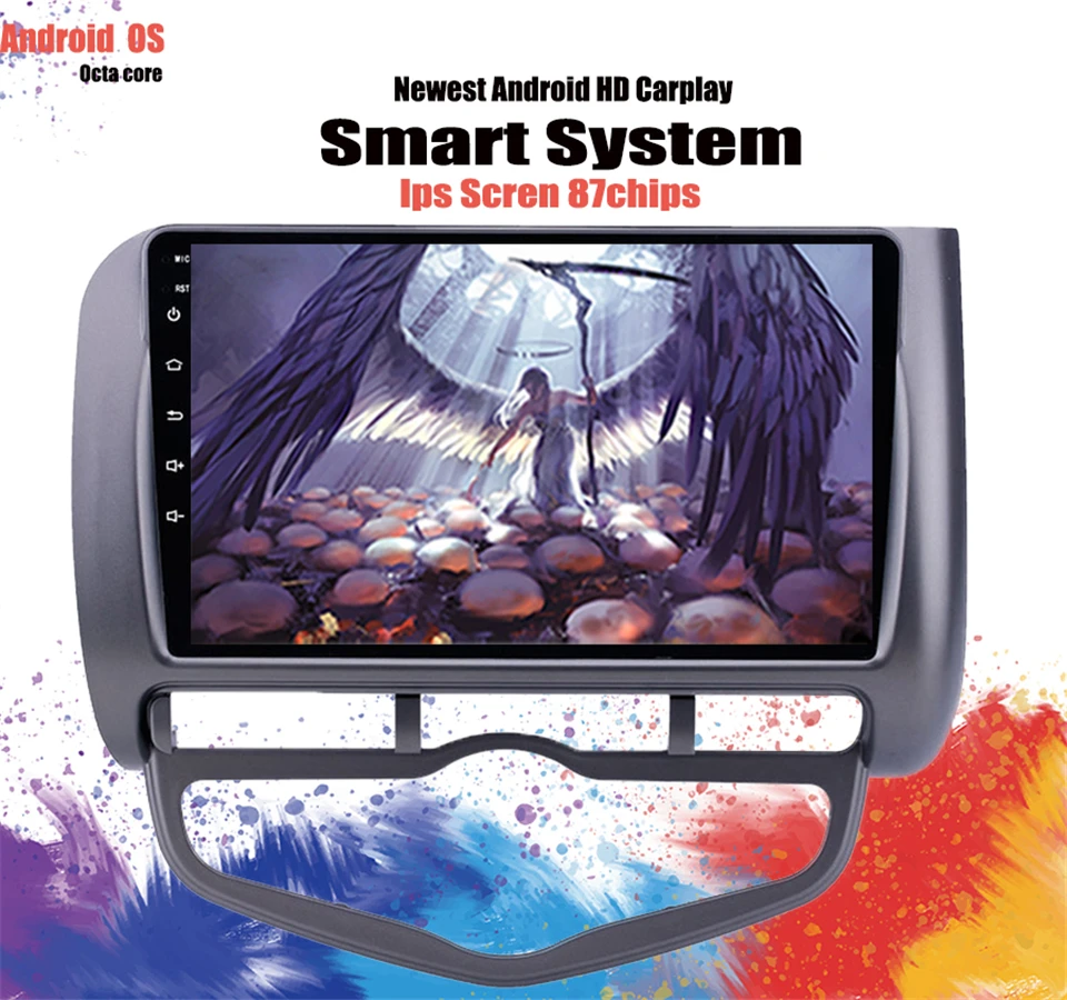 IPS 2.5D Android 10 Автомобильный мультимедийный плеер GPS для Honda Jazz City 2004 2005 2006 2007