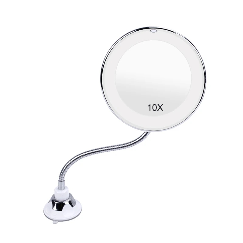 Фото Макияж светодиодный зеркало с светильник косметическое 10X увеличительное гибкий