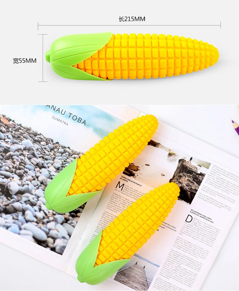 Cute Coin Purse Banana Pencil Case Kawaii Bag Silicone Purse Funny Purses For Kids Yellow Corn Coin Bags For Children (21)