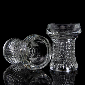 

Glass Hookah Bowl Shisha Head Glass Coal Tray Hookah Charcoal Tray Holder Nargile Waterpijp Accessories YJ612