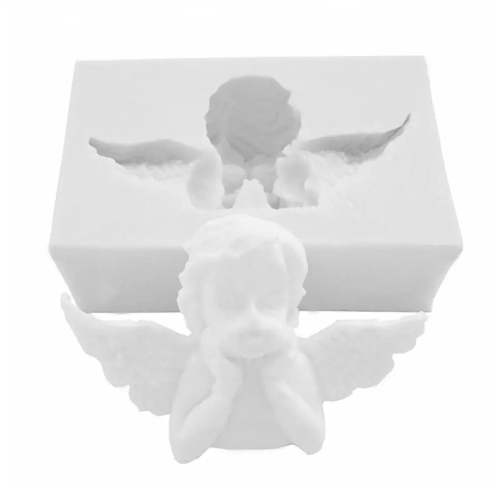 3D мультфильм форма Ангел помадка силиконовая форма для отделки DIY украшения торта инструменты кухня выпечки Плесень