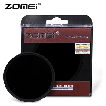 Zomei 적외선 IR 필터 적외선 미러, DSLR 렌즈 미러용 실버 림, 46mm, 49mm, 52mm, 55mm, 58mm, 62mm, 67mm, 72/77mm, 680mm, 720mm, 760mm, 850 nm, 950nm