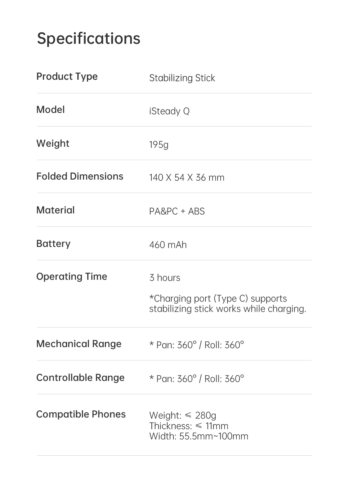 rosto rastreamento rotativo smartphone handheld estabilizador para iphone android dispositivo