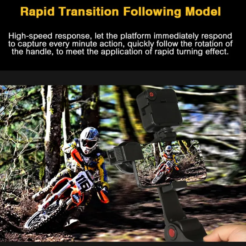 Phone Stabilizer Gimbal Selfie Stick With Fill Light Micro-Lens Smartphone Holder