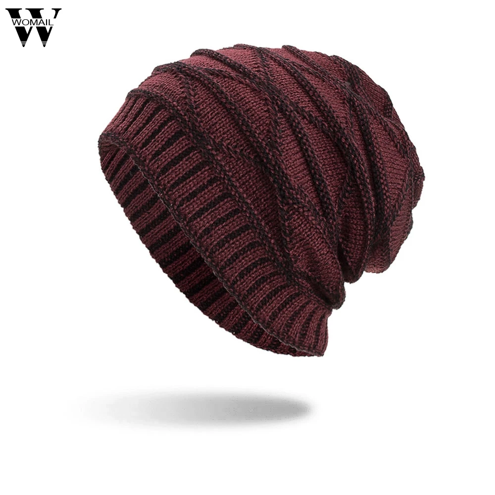 Womail beanies шапка женская мужская теплая мешковатая вязанная крючком зимняя шерсть Вязаные Лыжные детская Шапка-бини шапки шапка женская шапка sep17