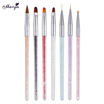 

Acrylic Dotting Tool Nail Art Pen Colorful Rhinestone Nail Decoration Painting Brush Nails Design Tools kit Nail Art
