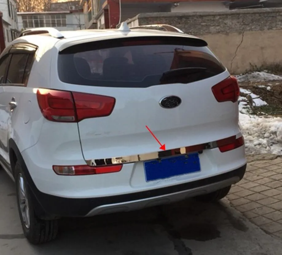 Для Kia Sportager 2011-2017 Высококачественная задняя дверь из нержавеющей стали украшение