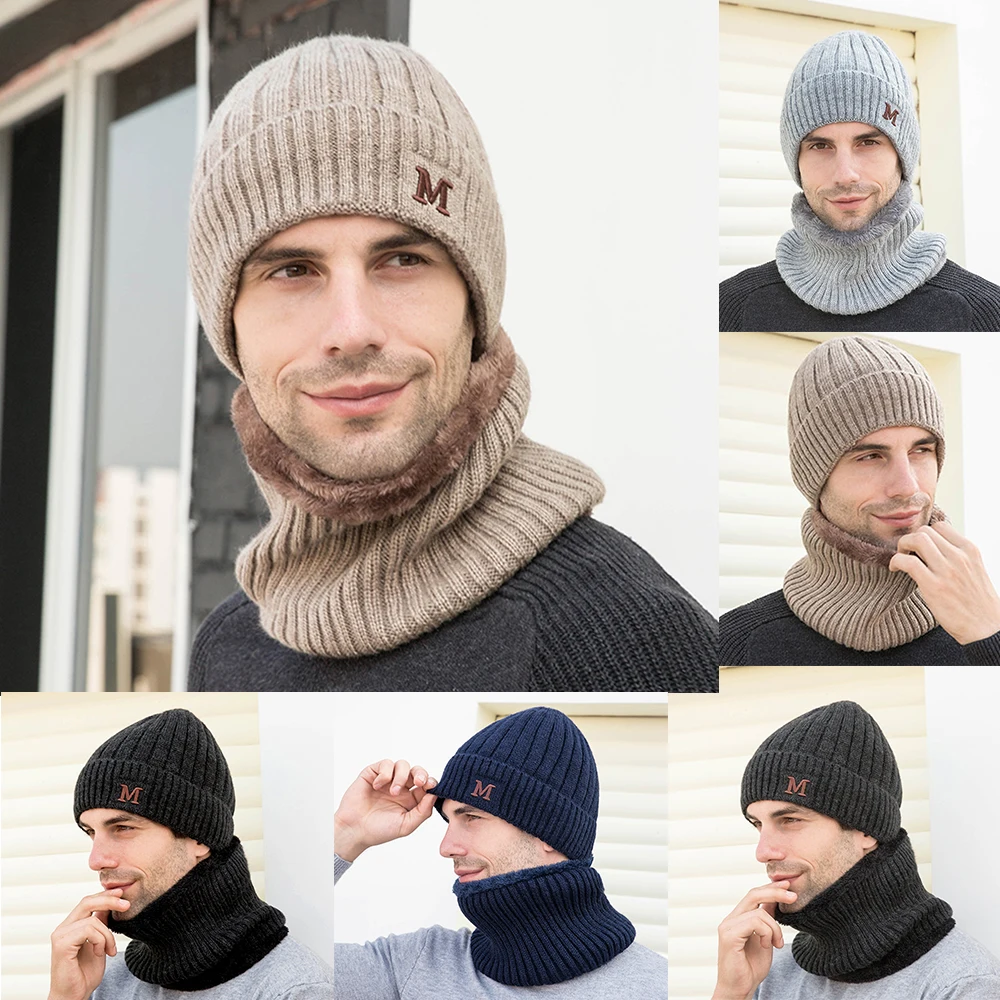 HEFLASHOR зимняя шапка Skullies Beanies шапки зимние шапочки для мужчин и женщин шерстяной шарф шапки Балаклава маска Gorras капот вязаная шапка