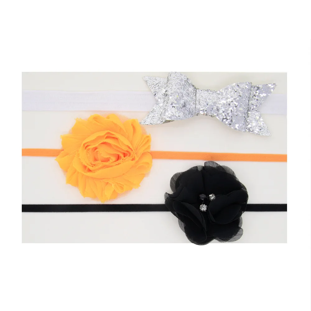 8031-6 3 шт./компл. Детская повязка на голову для Хэллоуина, лента для волос, изысканные банты для волос, забавный подарок на Хэллоуин, повязка на голову, головной убор для фотосессии - Цвет: 8031-6